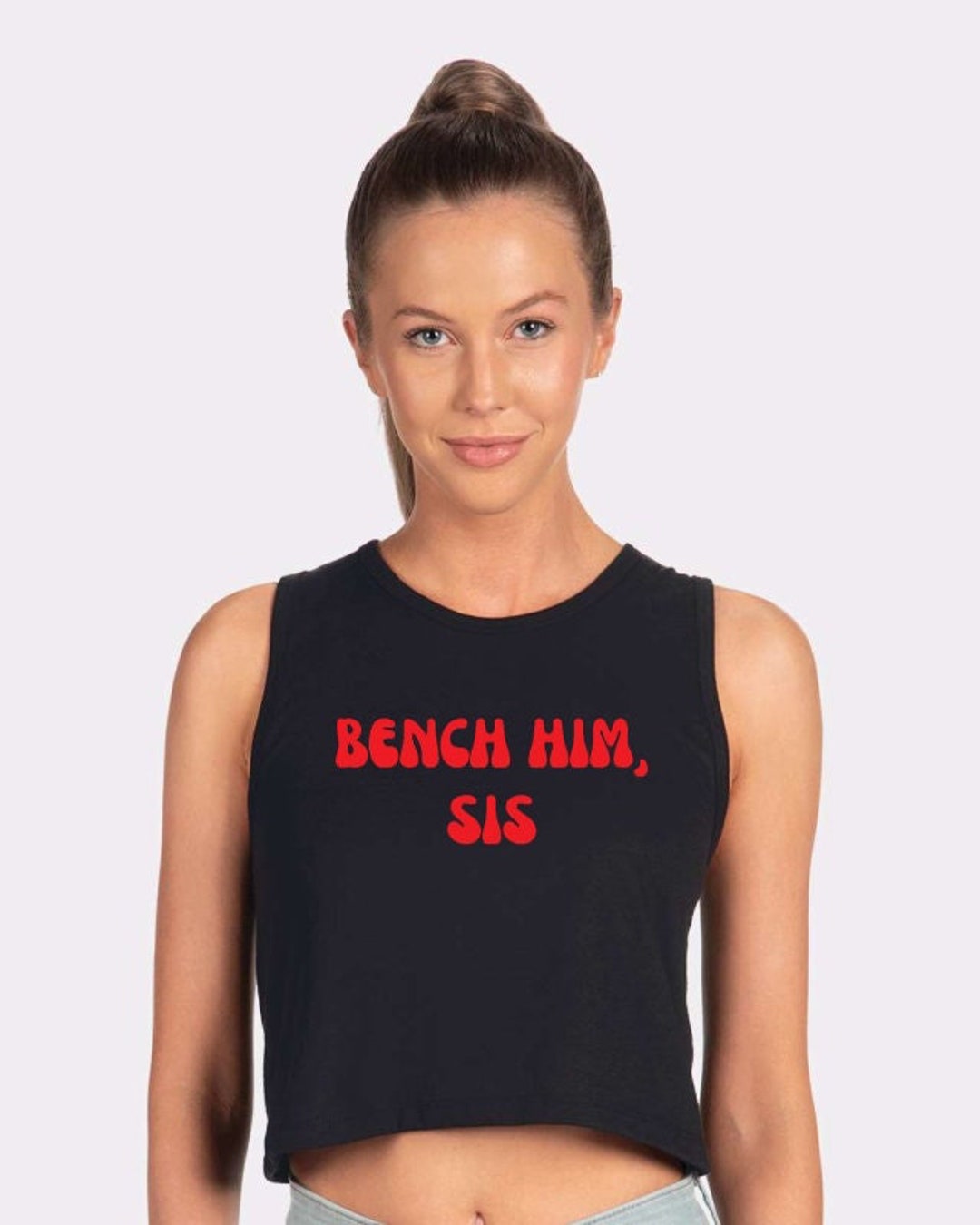 Top Him Bench Him Crop Top - Etsy
