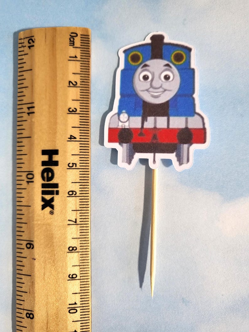 Thomas Props Ruler Cup Cake Topper X 12 Thomas and Friends: Cake Picks - Etsy