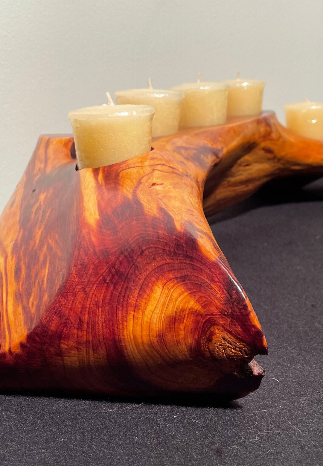 Beautiful Chinese Juniper Candleholder Candelabra Etsy