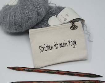 Stricktasche für stricken / Stricktasche Aufbewahrung / Stricken / Strickzubehör / Stricken ist mein Yoga