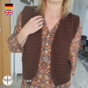 Pattern knitted Vest