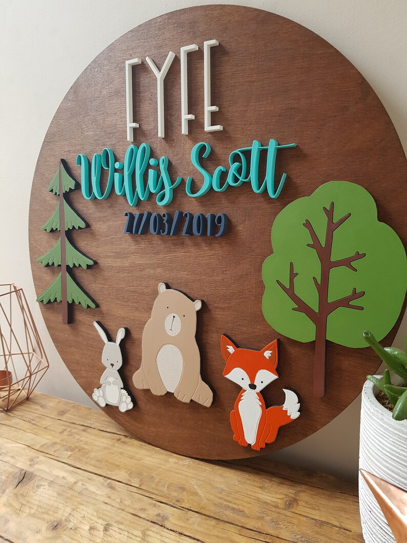 Woodland Nurserynursery Wall Artnursery Etsy