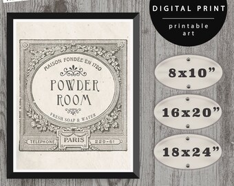 Powder Room Art - Etsy