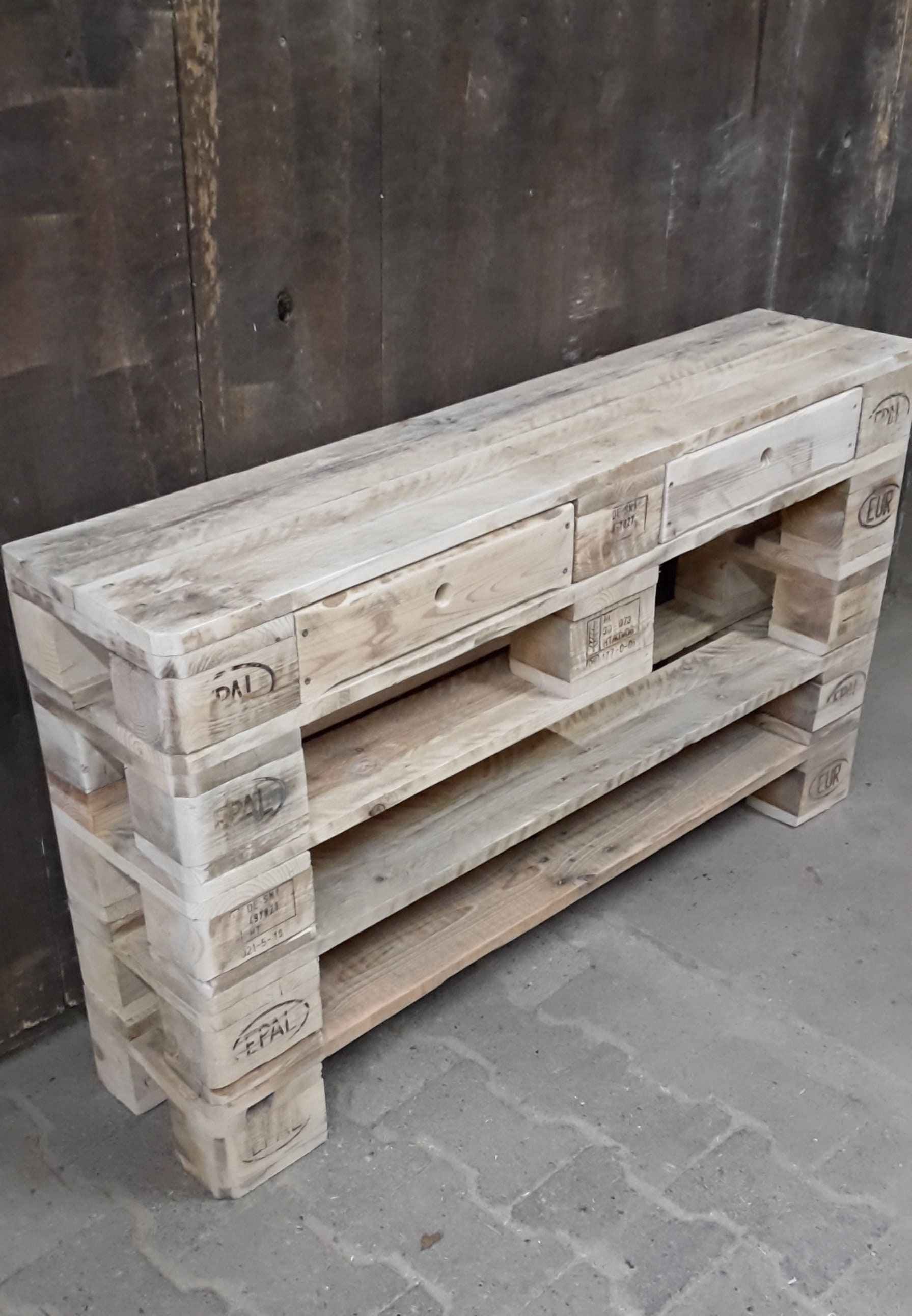 Zapatero Hntel hecho de palets / muebles de Etsy