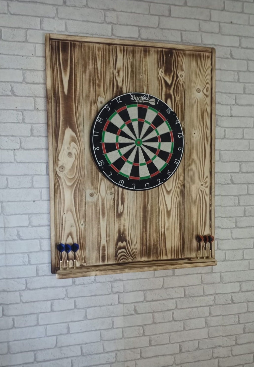 WDS Darts Sports Wooden Dartboard Surround, Premium Dart Wall