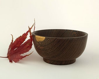 Kintsugi Bowl, Kintsugi Japanese Mushroom Bowl, Kintsugi Pottery