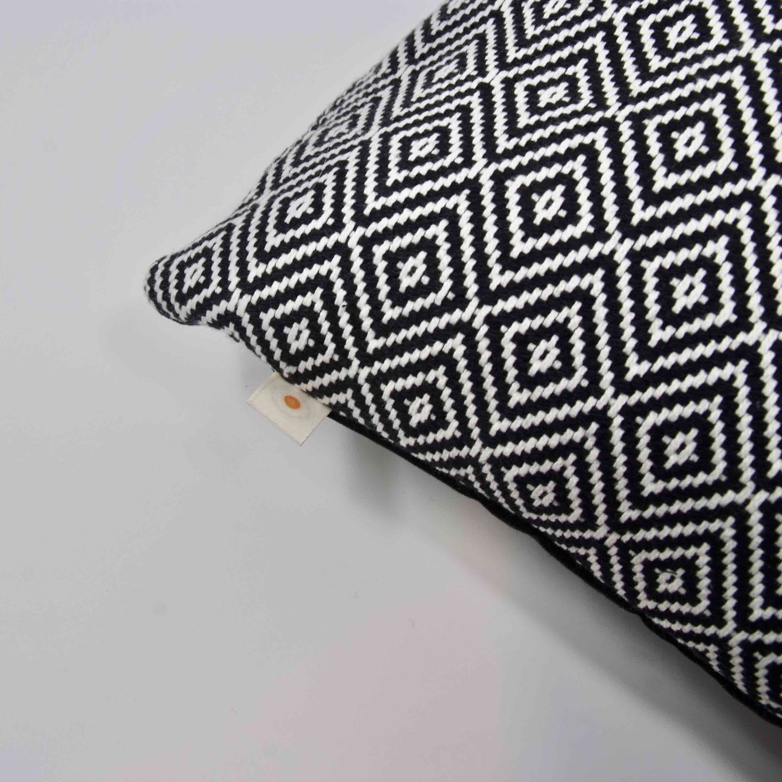 Rectangular cushion cover 50x30 cm in black and white cotton Etsy