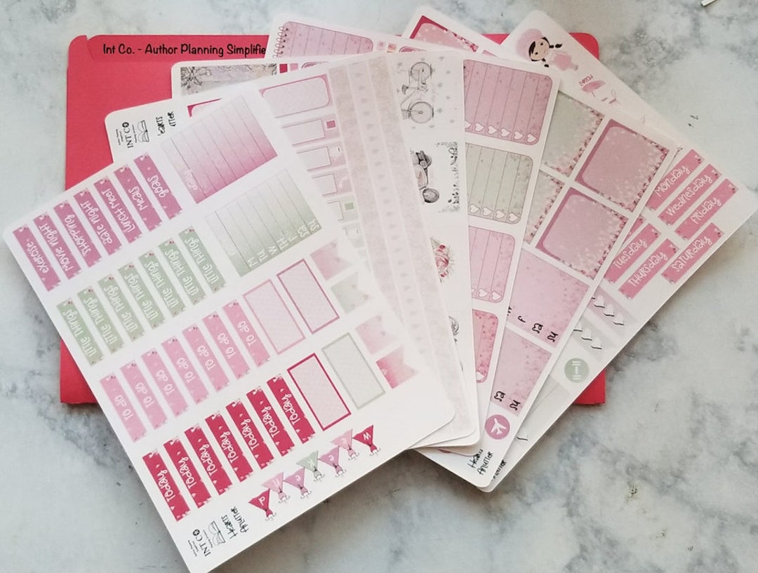 Jibun Techo Weekly Planner Set - Hearts Aflutter - Etsy