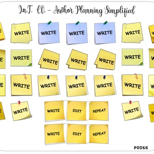 Author Planner Stickers - Write Posties