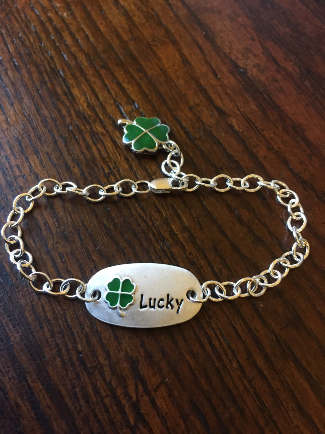 Sterling Silver Irish Charm Bracelet Etsy