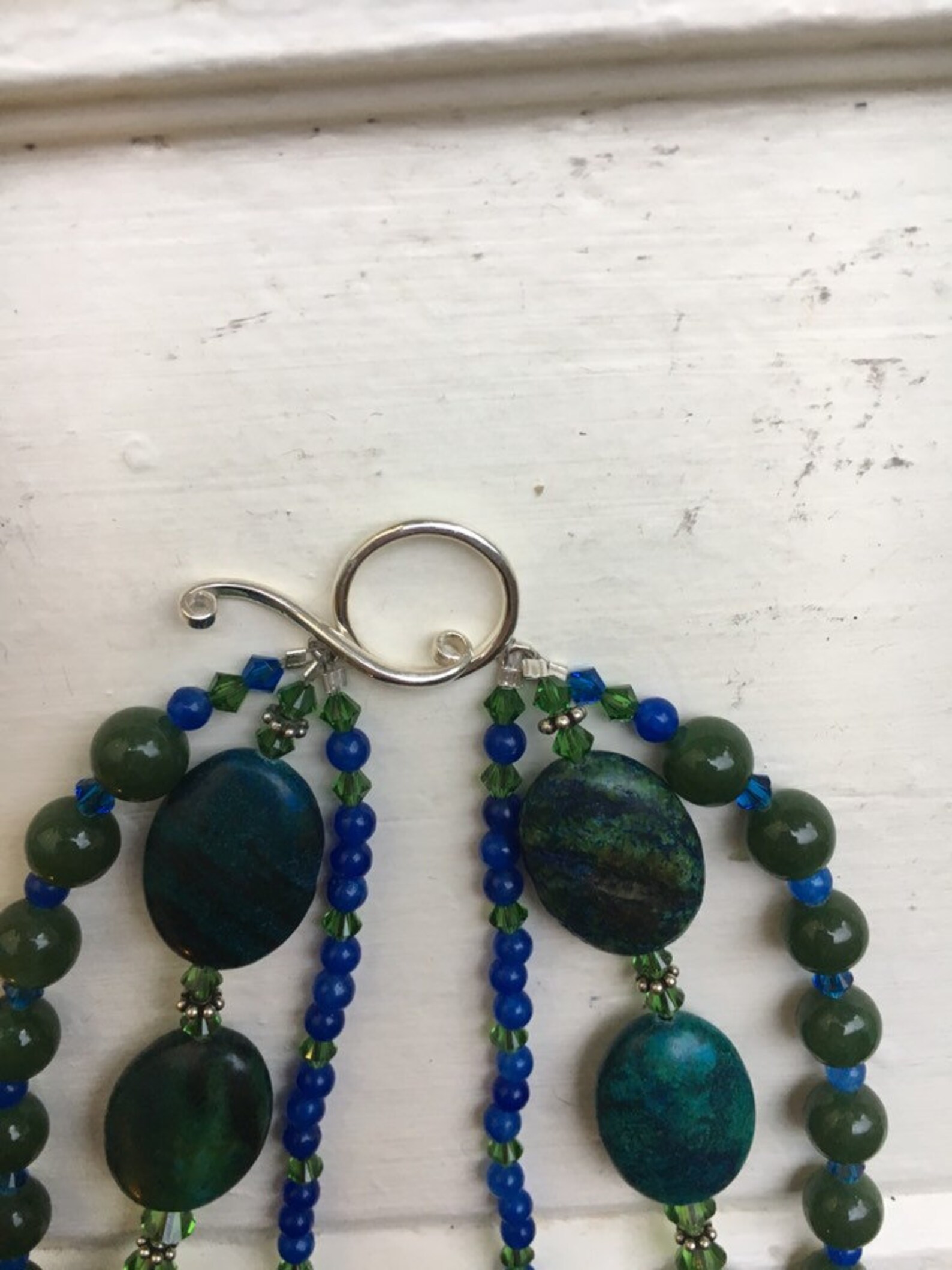 Serpentine Quartz Malaysian Jade Swarovski Crystal & Etsy Sweden