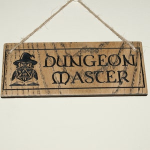 Dungeon Master, Wooden Sign, DnD, Dungeons and Dragons, Signs, DnD sign ...