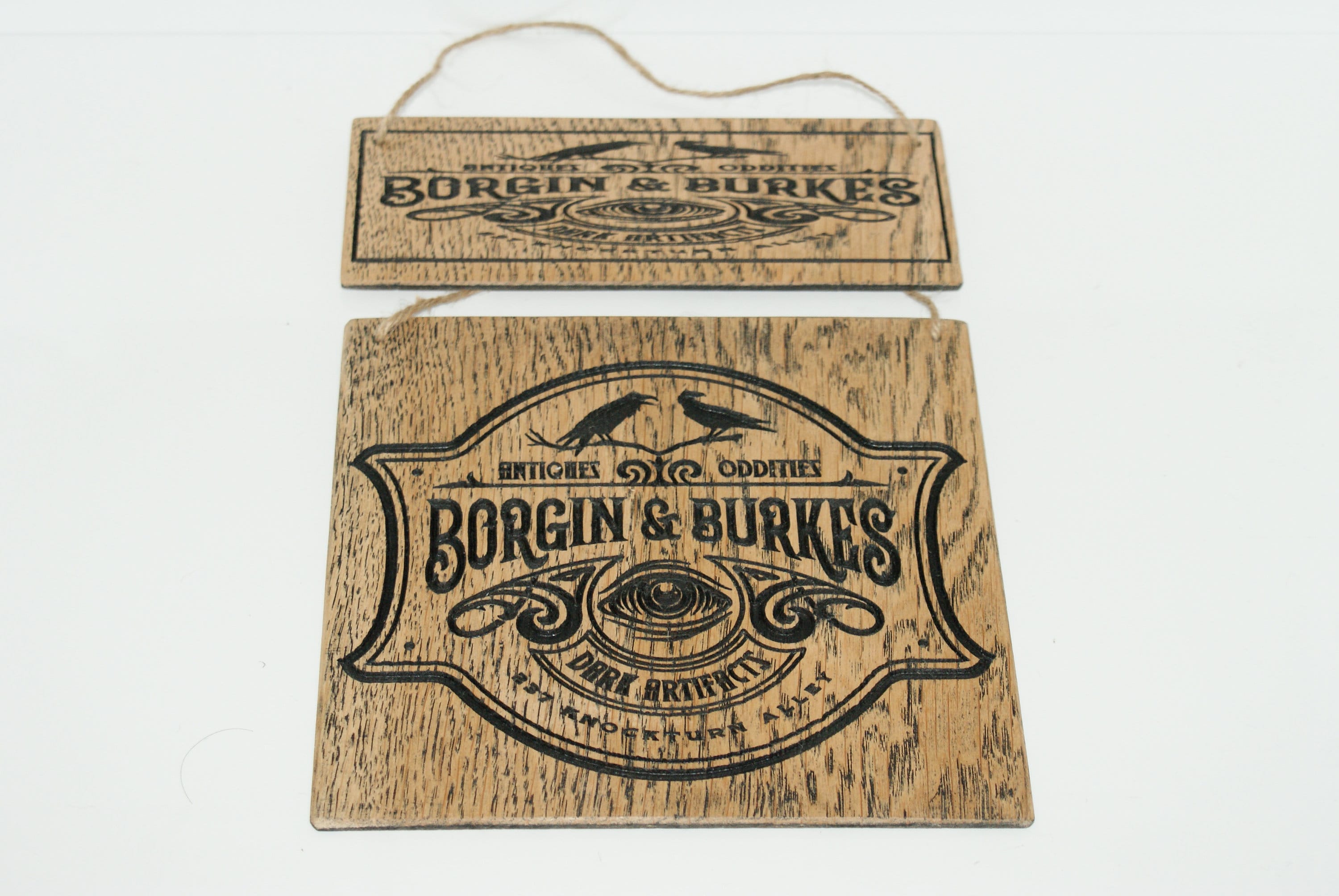 Borgin and Burkes, Harry Potter, Wooden Sign, Wall Sign, Carved