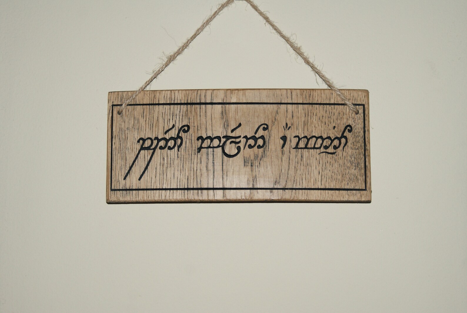 Speak Friend and Enter Elvish Wooden Sign Lord of the - Etsy