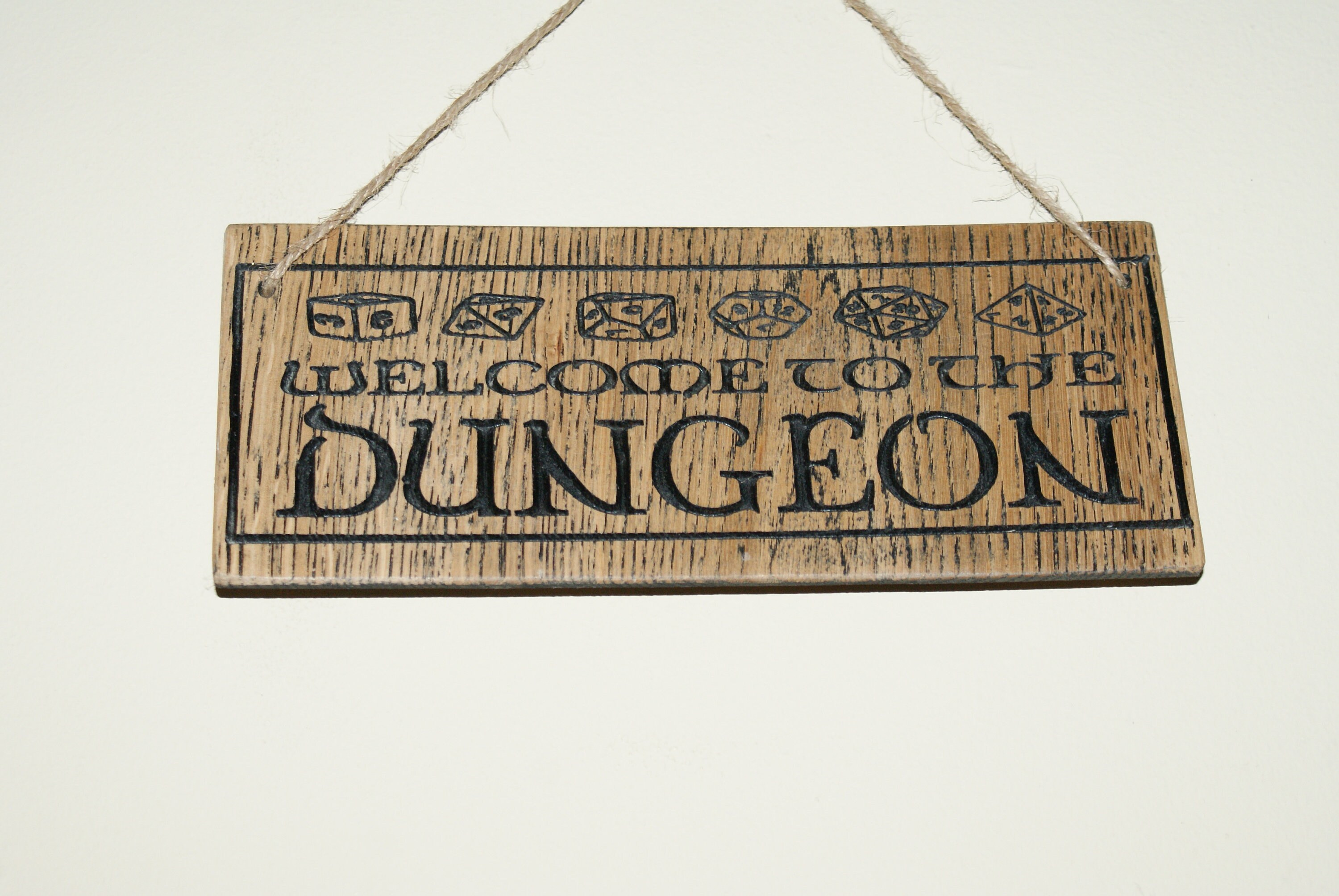 Welcome to the Dungeon, Wooden Sign, Dnd, Dungeons and Dragons
