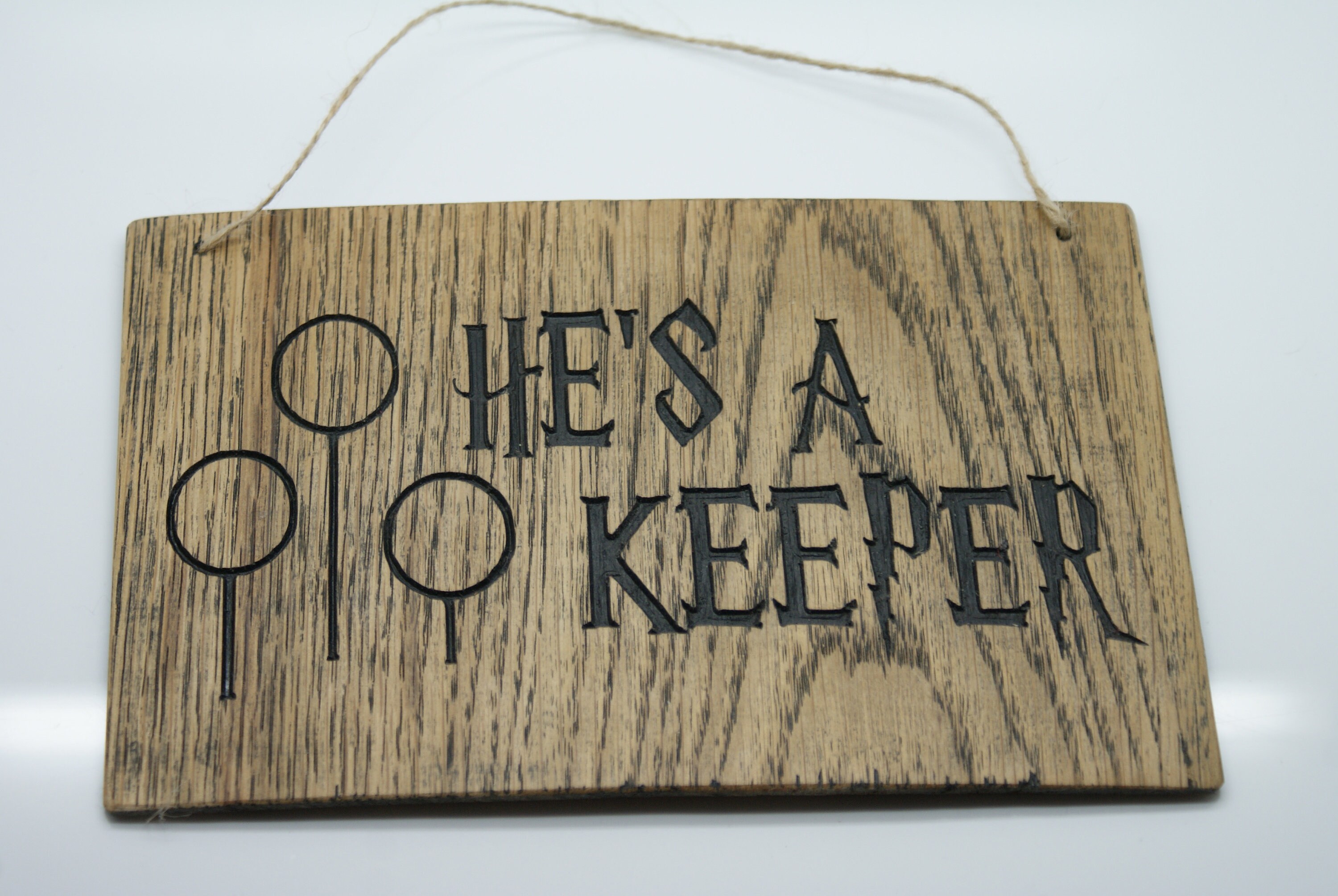 He's A Keeper Harry Potter Wooden Sign Harry Potter Etsy UK
