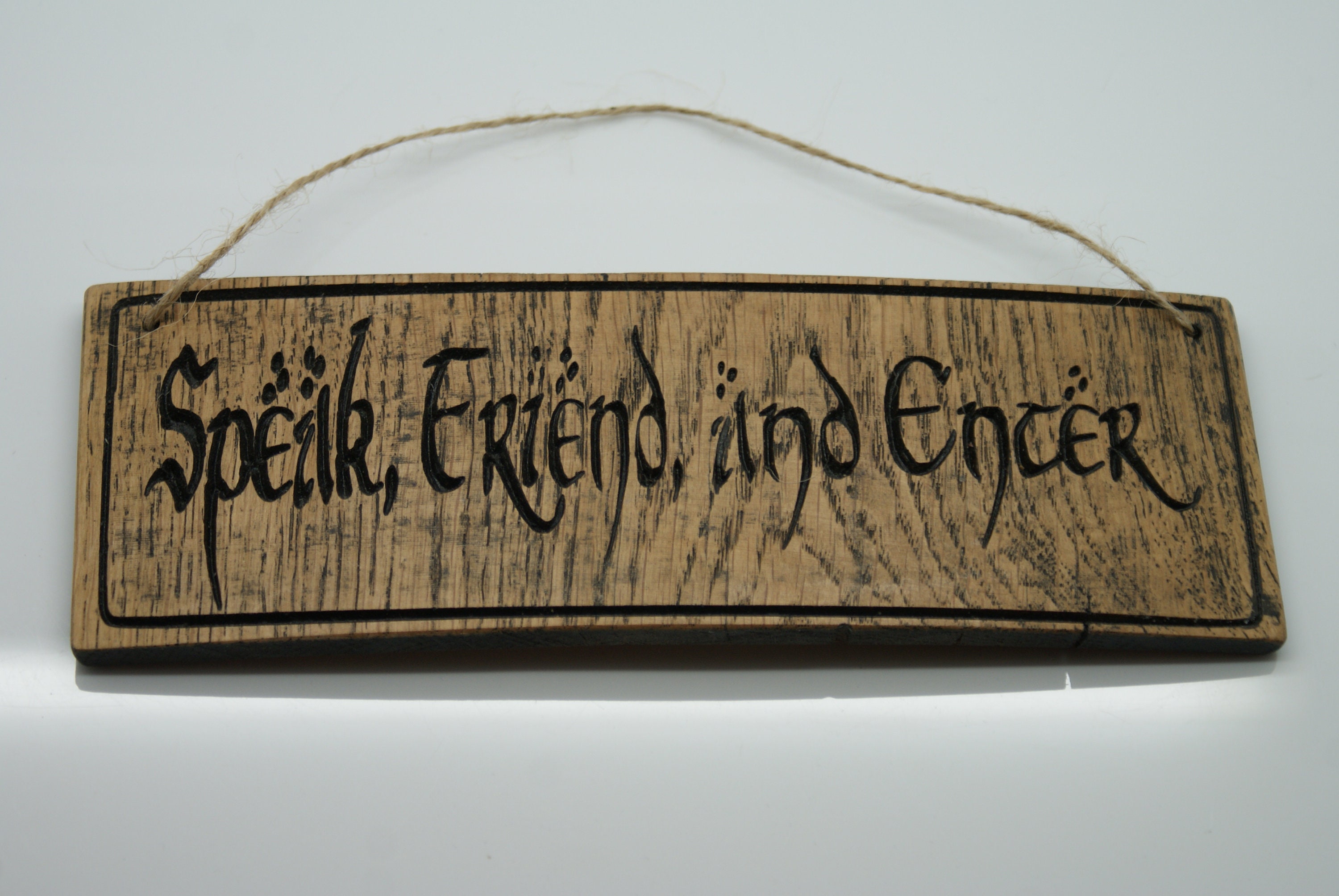Tolkien Wooden Sign Lord of the Rings Wooden Sign Carved - Etsy UK