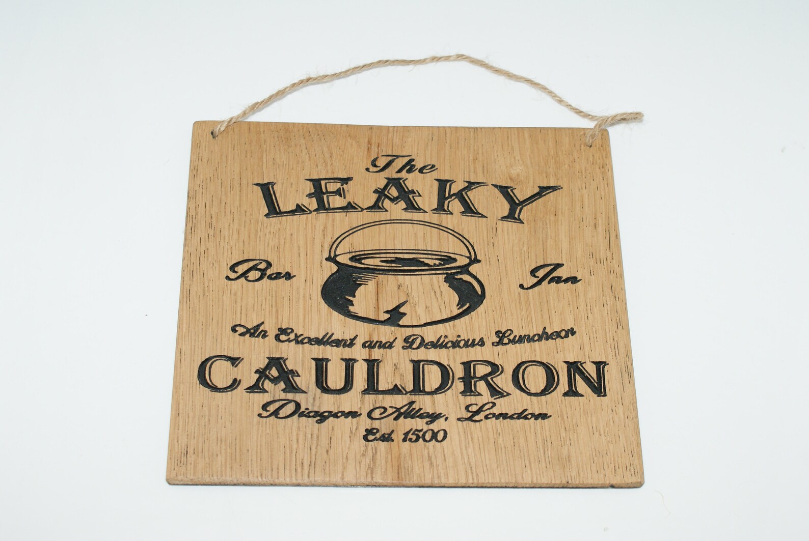 The Leaky Cauldron. Home Decor Wall Hanging Wooden Sign | Etsy