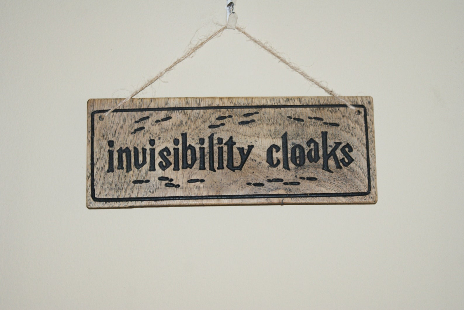 Invisibility Cloaks Wooden Sign Harry Potter Sign Wooden - Etsy