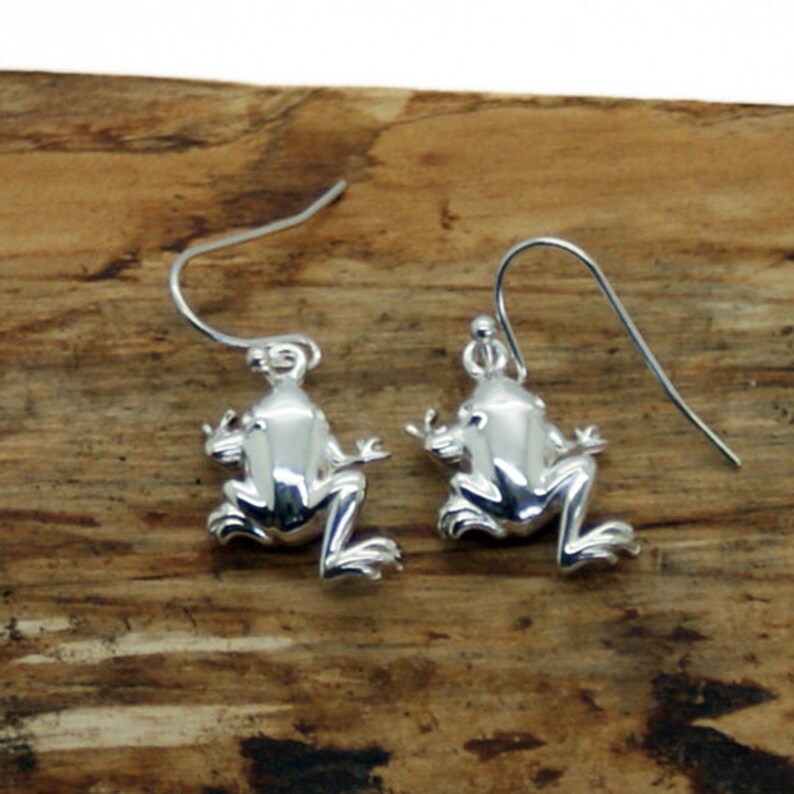 frog earrings etsy
