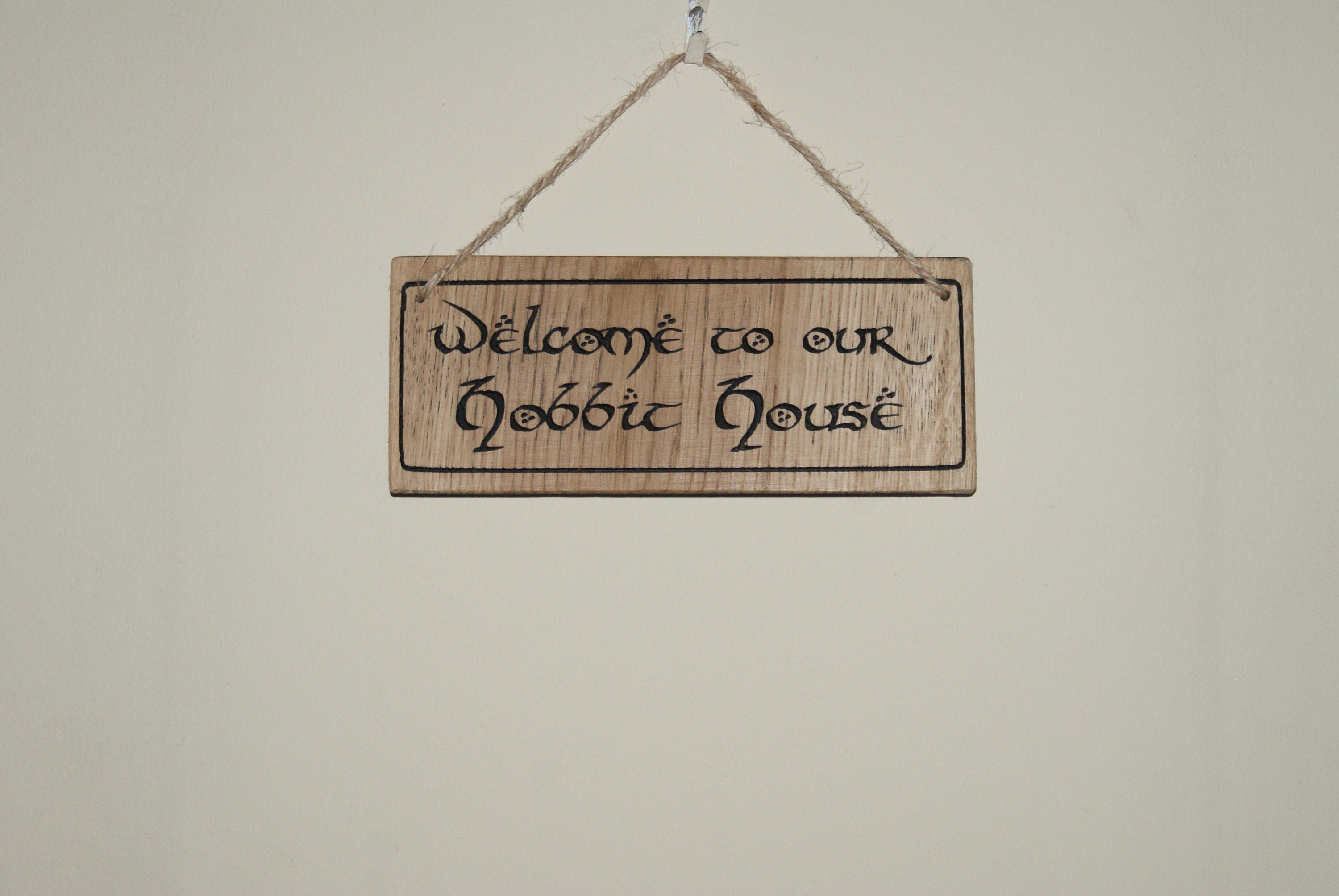 Welcome to Our Hobbit House, Lord of the Rings, Wooden Signs, Hanging ...