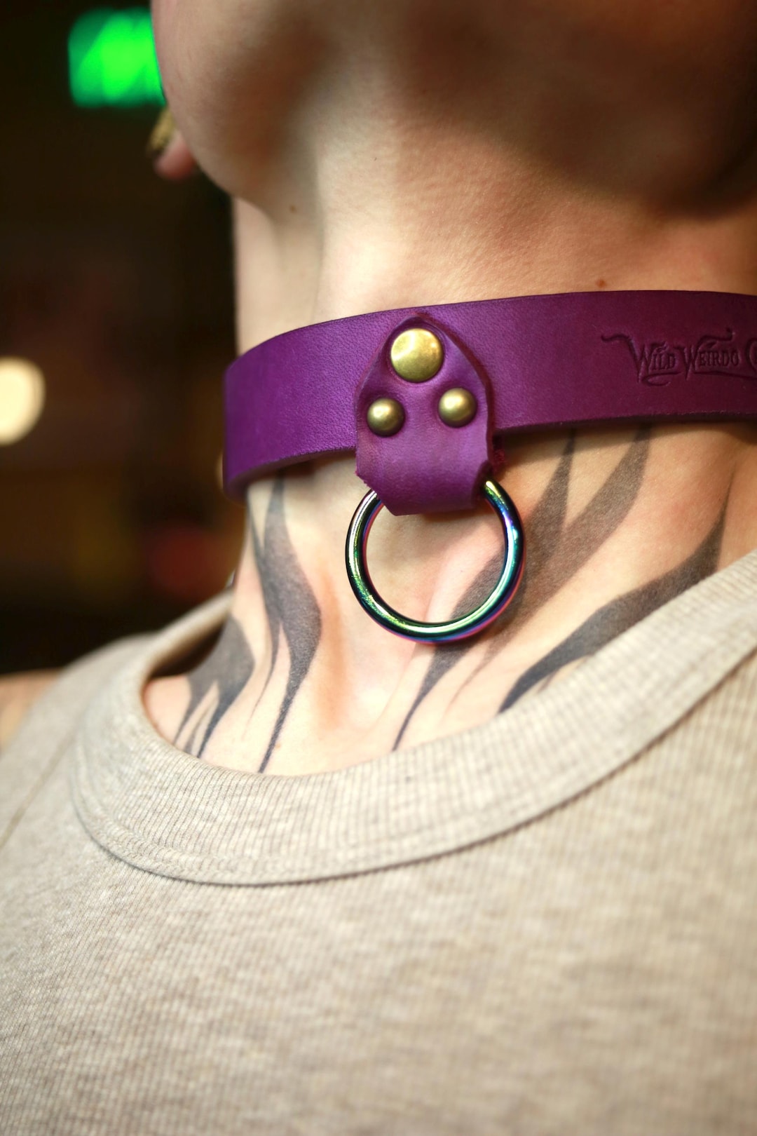 Handmade Collar! With Iridescent Accents- With Name Embossing: Made ...