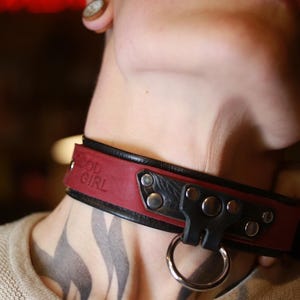 Dubbelskiktad specialanpassad halsband! med specialgravyr: tillverkad av återvunnet material!