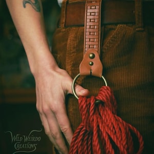 Shibari Belt Rings make from recycled leathers