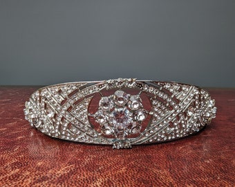 Bridal Tiaras Crystal Crown Hairbands Tiara Wedding Hair Accessories Bride Headband Vintage Baroque Silver Colour Zirconium Stone