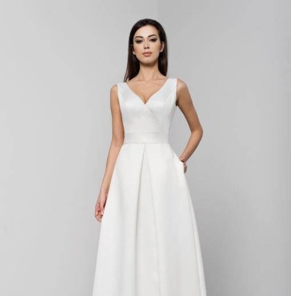 duchess satin wedding dress