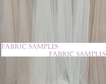 Fabric Sample Tulle Lace Crepe Satin