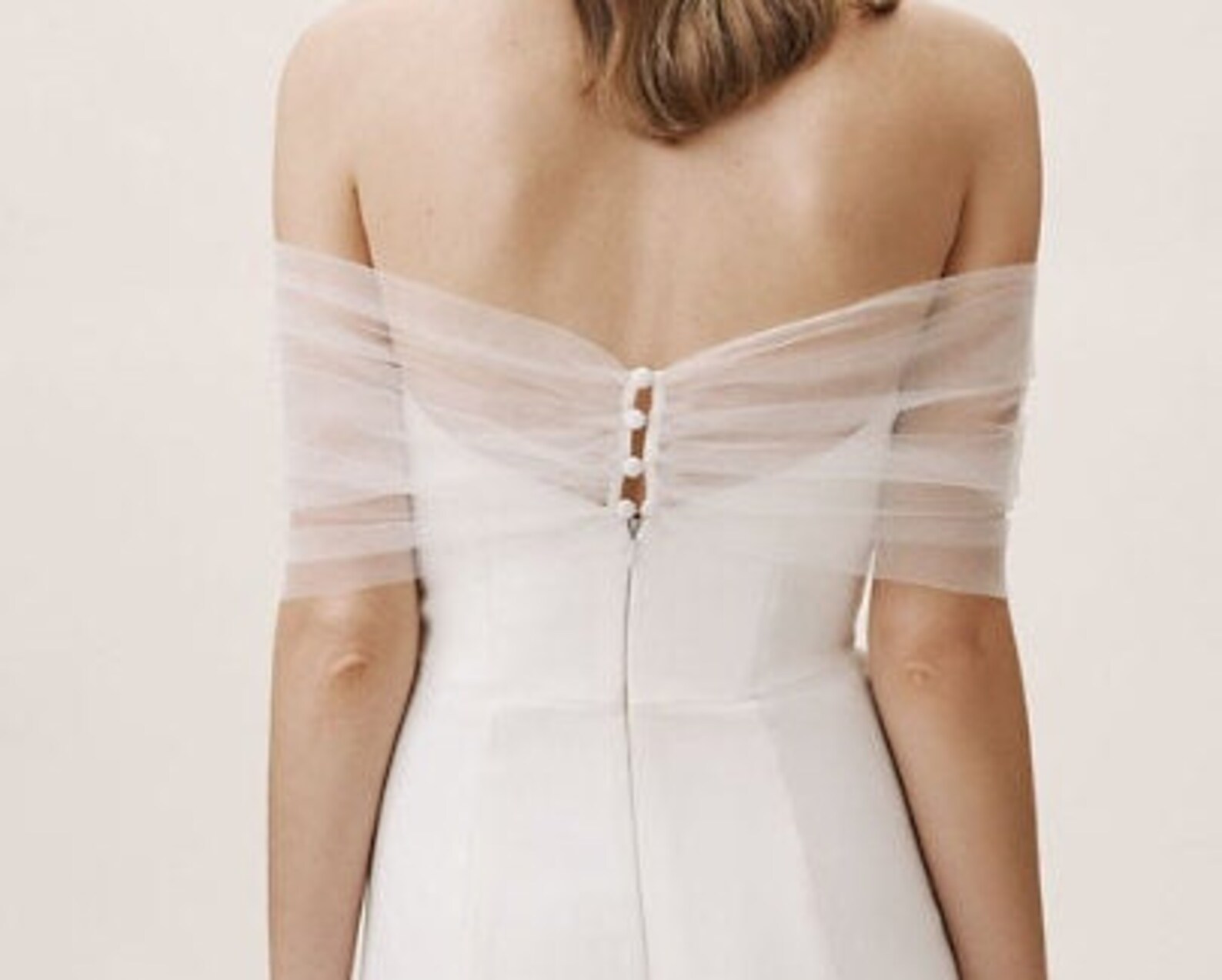 LORETTA Pleated Tulle Off-the-shoulder Wrap Wedding Cape Showl - Etsy