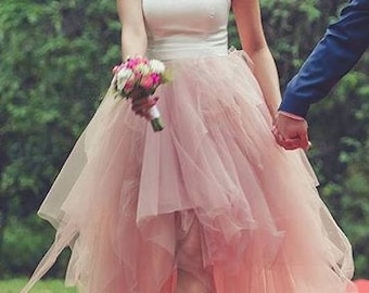 ALBERTA Bridal Separates Wedding Gown Tulle Skirt available in over 50 colors of Tulle Custom Order available