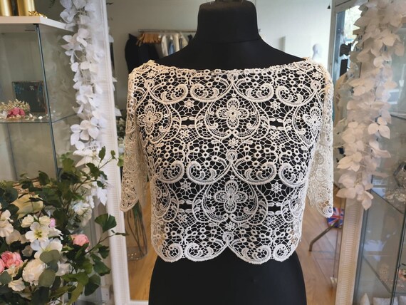 Guipure Lace Straight Cover-Up