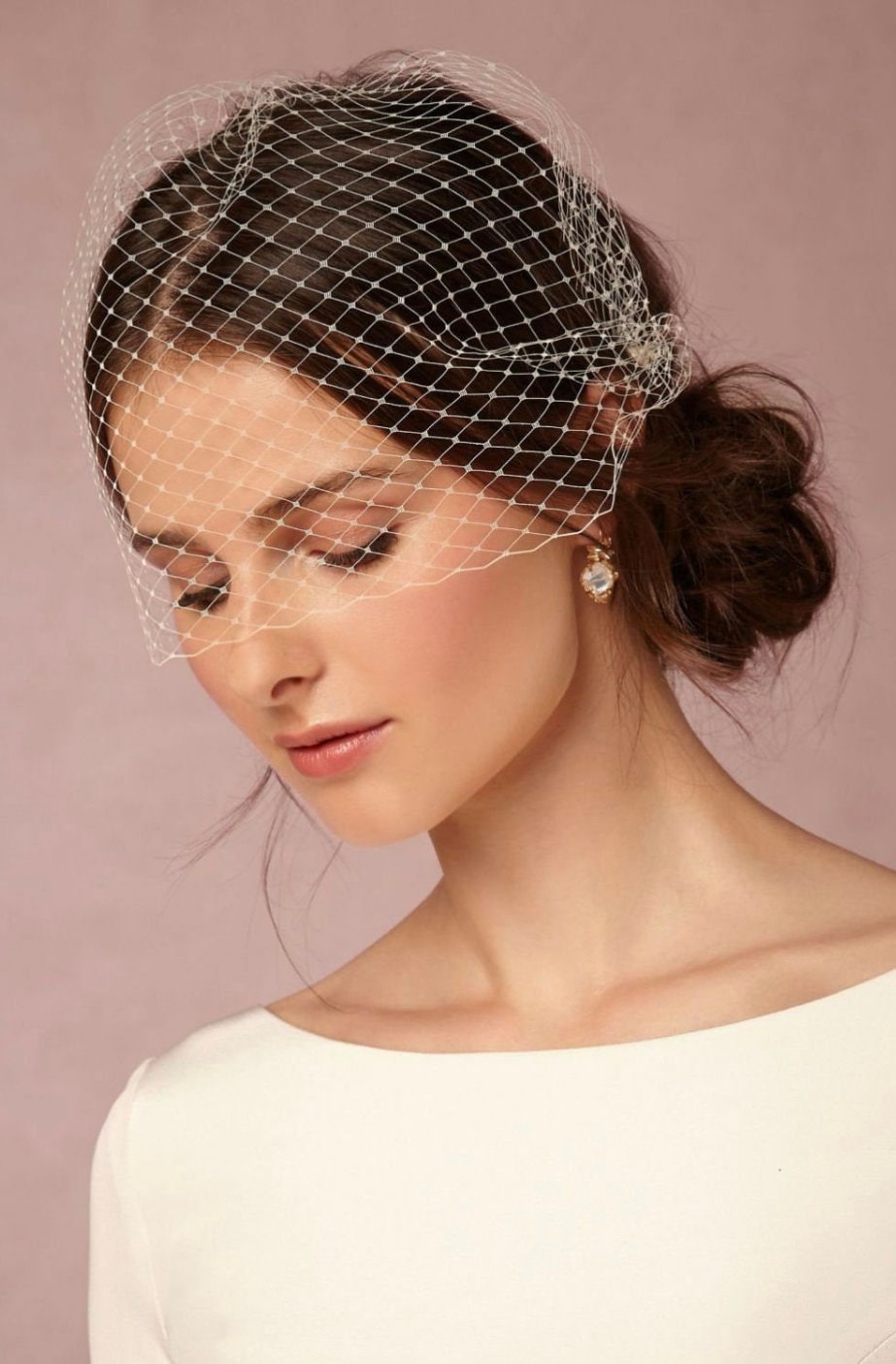 Cream Birdcage Veil - Etsy display picture 1