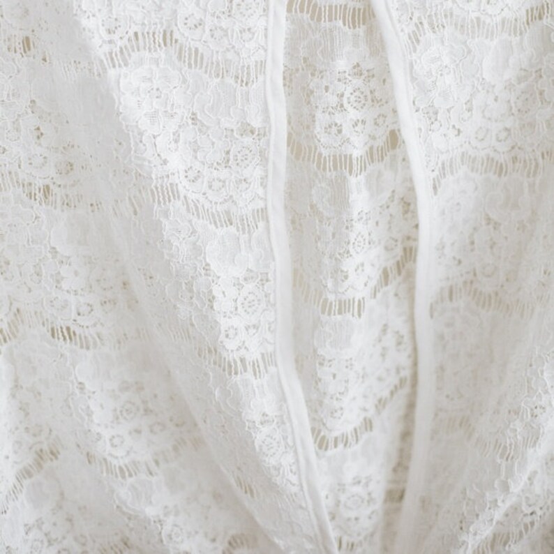 MEGHAN lace top long sleeves top crop top bridal escalope lace top eye lashes lace topper corded lace wedding top