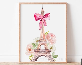 Paris Nursery Wall Art, Paris Nursery Print, Paris Printable Art, Travel Nursery Print, Paris Nursery Decor, Girl Nursery Wall Art