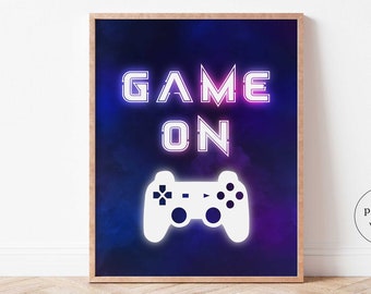 Gaming Wall Art, Video Game Print, Gaming Room Decor, Digital Download, Gaming Prints, Printable Wall Art, Video Game Wall Art, Instant