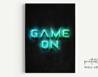 Gaming Wall Decor, Gaming Printable Wall Art, Video Game Print, Gaming Room Decor, Digital Download, Video Game Wall Art, Gamer Room Art