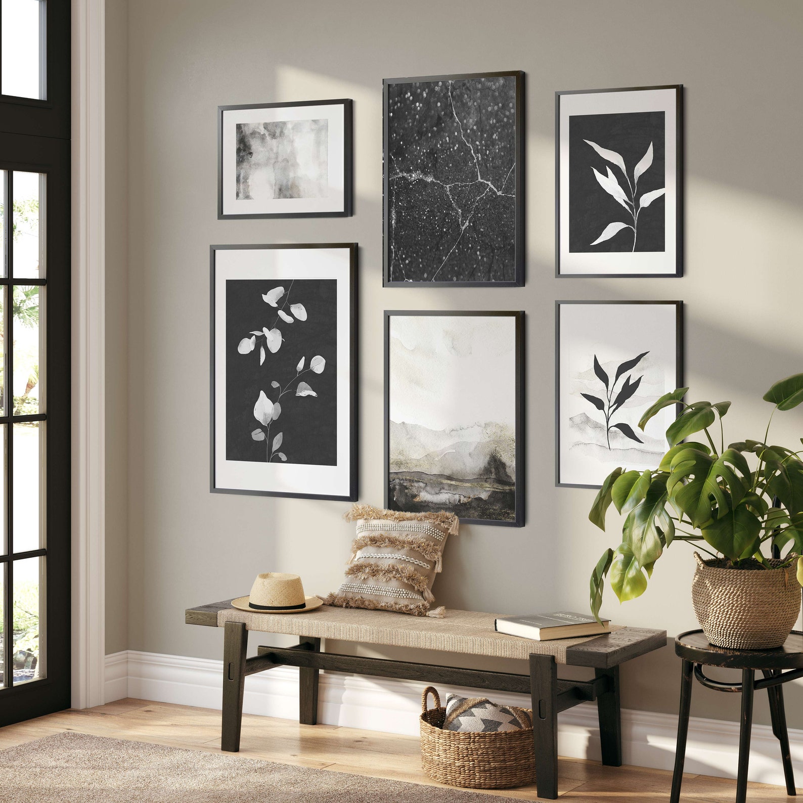 Black and White Wall Art Prints Modern Gallery Wall Art Etsy