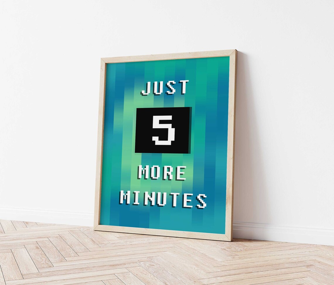 Gaming Wall Art Printable Video Game Party Decor Gaming Etsy