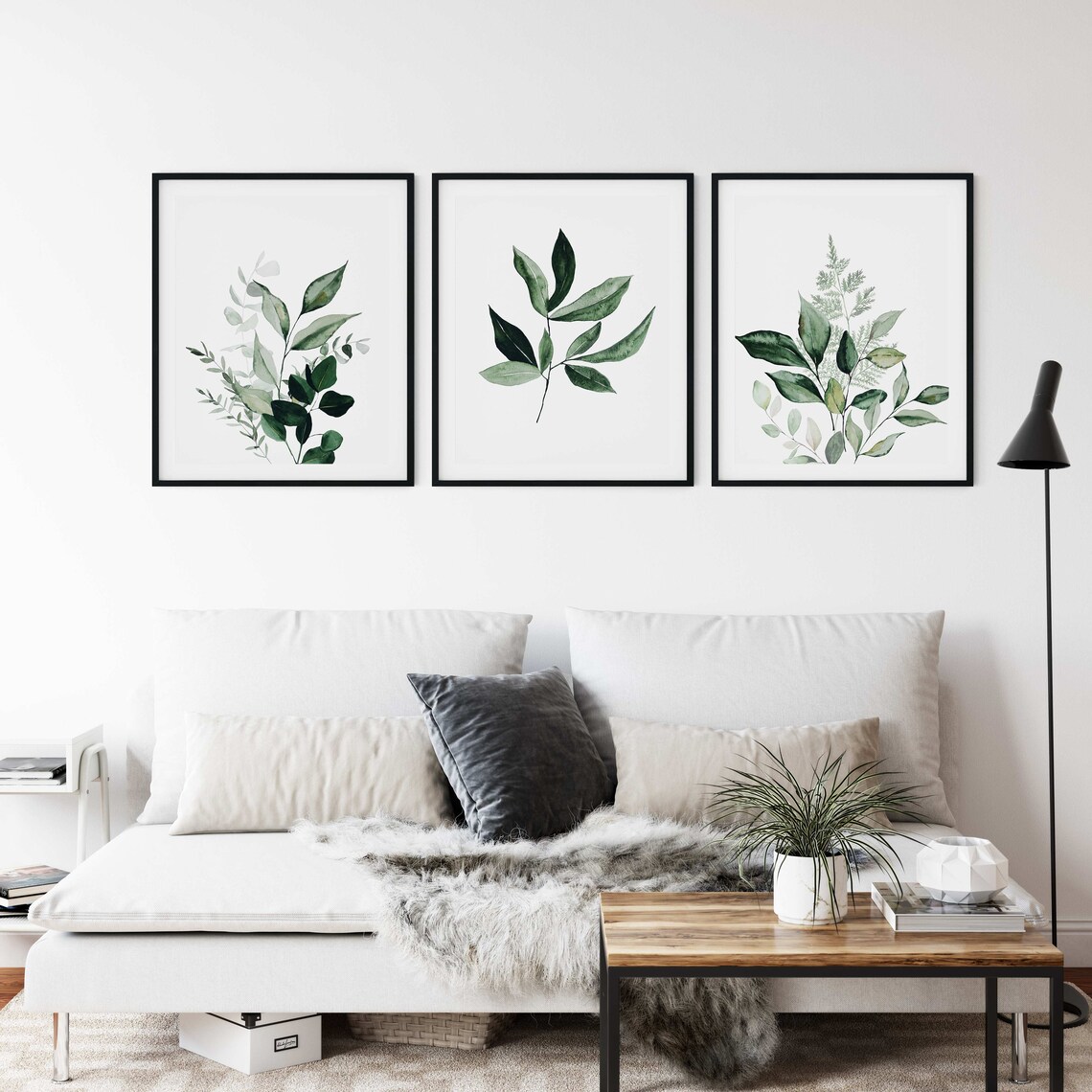 Botanical Wall Art Set of 3 Digital Botanical Wall Art Etsy