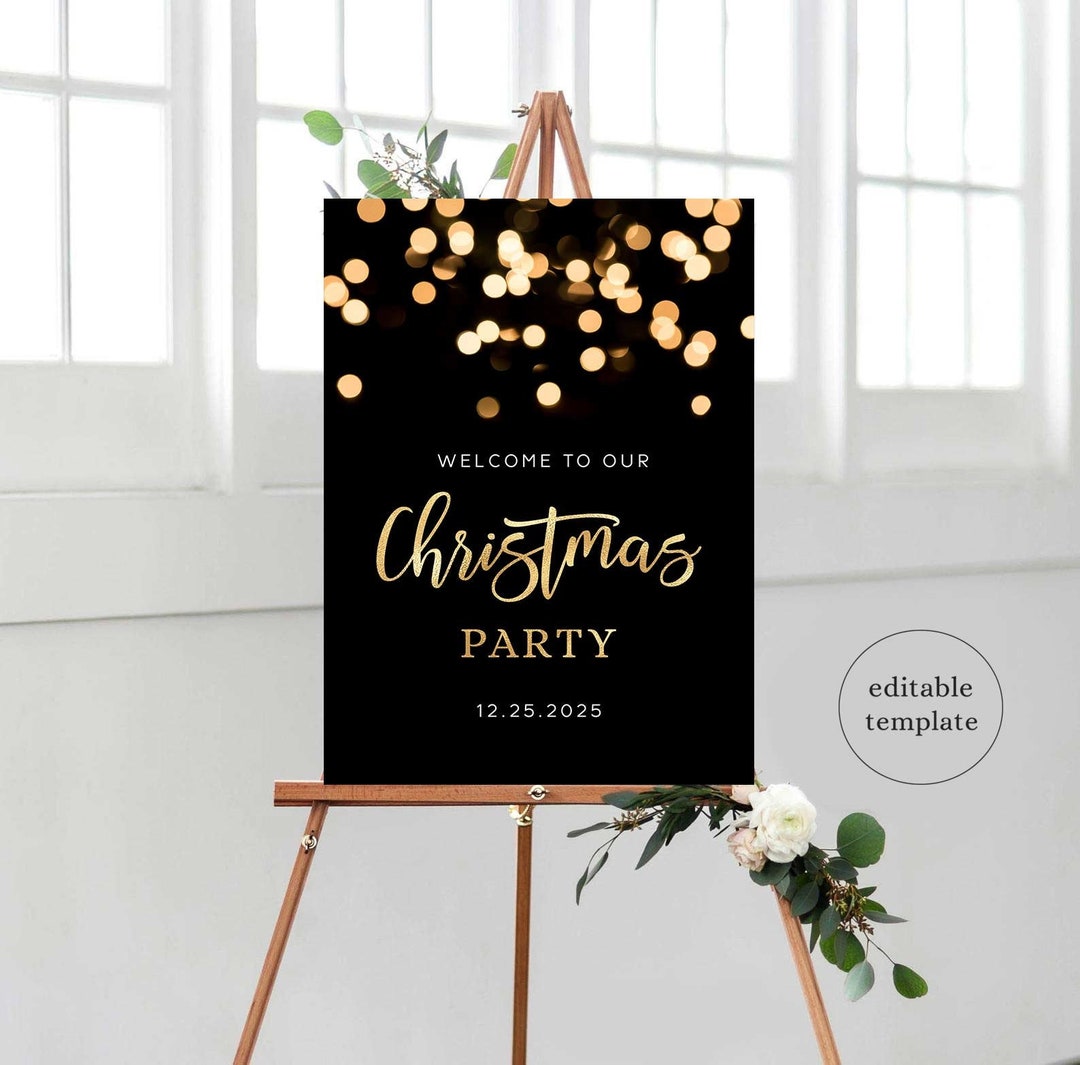 christmas-party-welcome-sign-template-black-and-gold-christmas-party