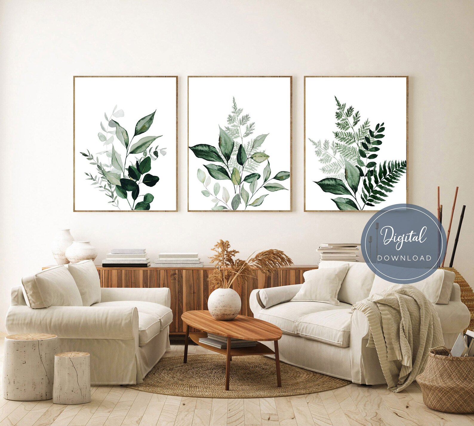 Botanical Wall Art Prints Botanical Wall Art Set of 3 | Etsy