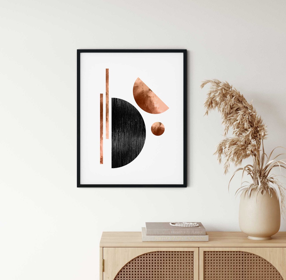 Black Rose Gold Wall Art Rose Gold Art Print Modern Etsy