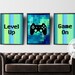 Gaming Wall Art Set of 3, Video Game Wall Art, Gaming Prints Set, Gaming Room Decor, Printable Wall Art, Video Game Party, Video Game Poster