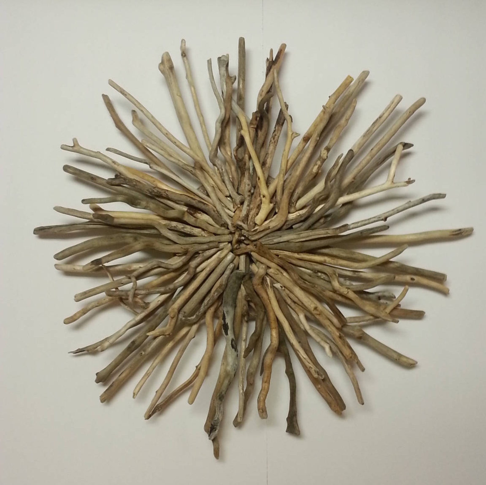 Driftwood Sunburst Wall Hanging Beach Decor Home Decor Art Etsy