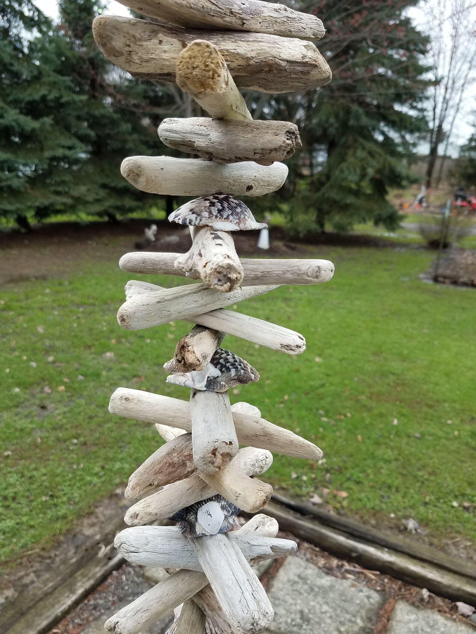 Hanging Beach Decor Driftwood Wall Art Driftwood Mobile Etsy