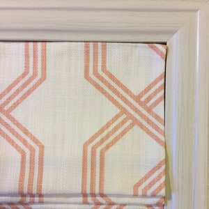 Custom Roman Shade in Ander Cameo Pink