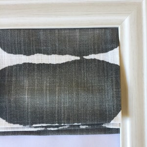 Custom Roman Shade in Shibori Dot Ink